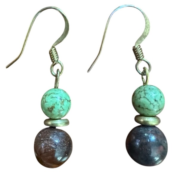 Peg Montana Women’s with genuine green and brown gemstones - Picture 2 of 3